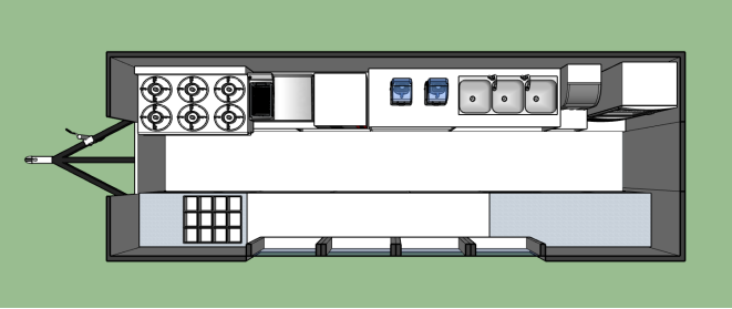 commercial kitchen trailer floor plan